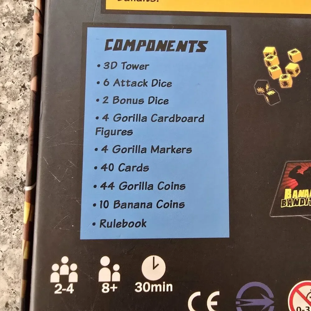 Banana Bandits Board Game By CMON Family Strategy 2016 Edward Chan‎ Complete